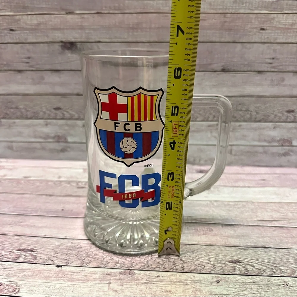 FCB Glass Beer Mug - Clear